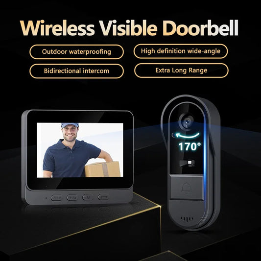Wireless Intercom Doorbell Night Vision HD Camera