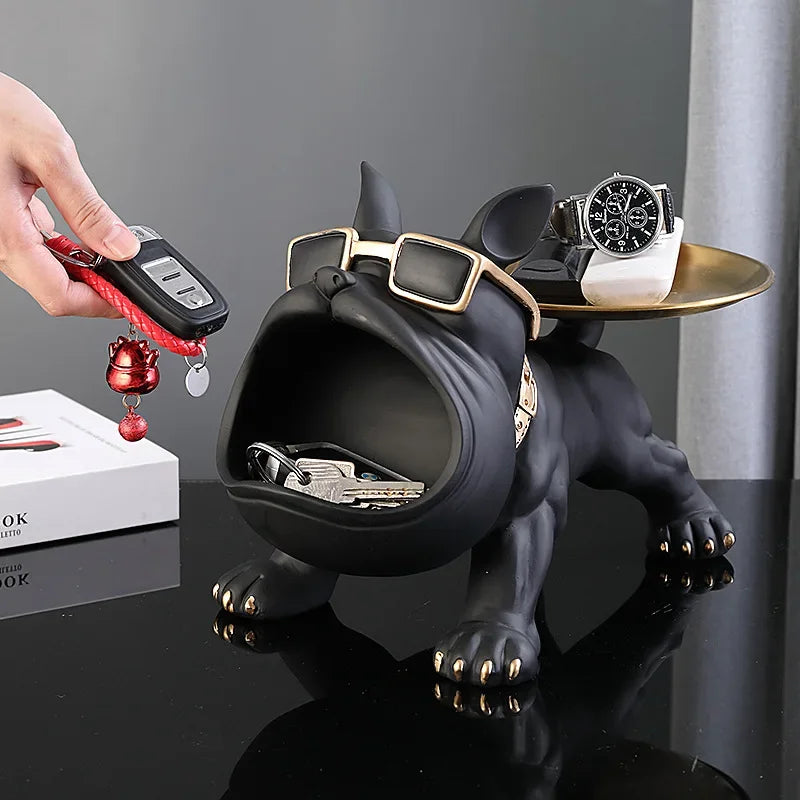 Bulldog Buddy Storage Sculpture