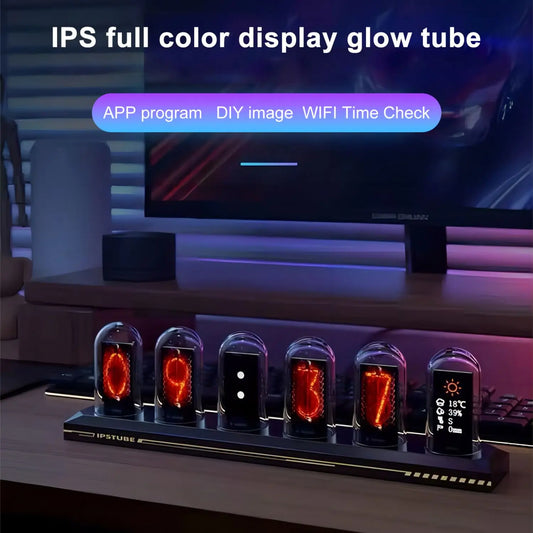 Rainbow Glow Nixie Clock