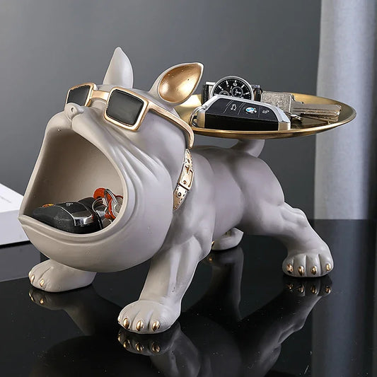 Bulldog Buddy Storage Sculpture