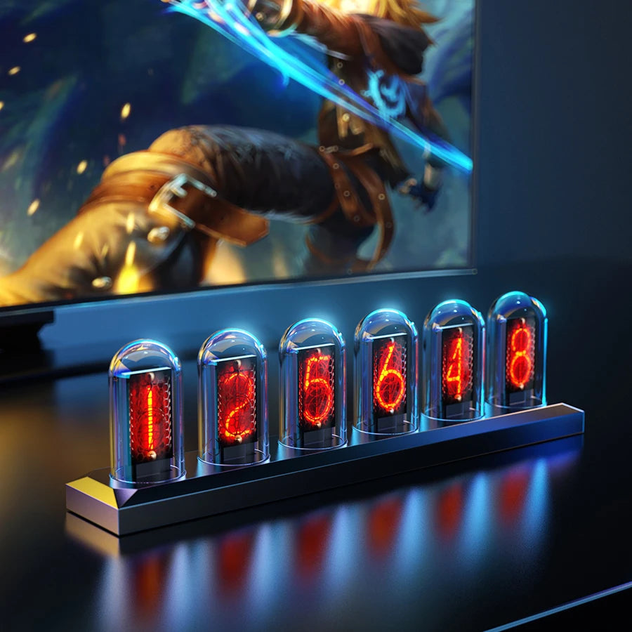 Rainbow Glow Nixie Clock